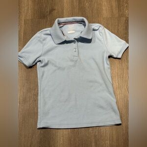 French Toast Light Blue Kids Girl Polo Shirt Size 7 8 School uniform